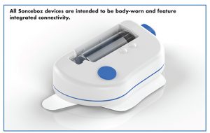 All Sonceboz devices are intended to be body-worn and feature integrated connectivity.