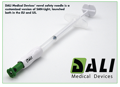DALI Medical Devices’ novel safety needle is a customized version of SAN-Light, launched both in the EU and US.