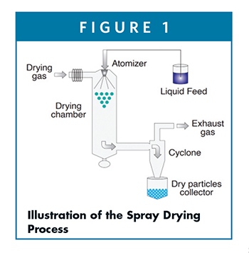 Illustration of the Spray Drying Process